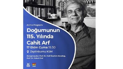 Doğumunun 115. Yılında Cahit Arf Anma Programı, Zeytinburnu Kültür Sanat’ta!