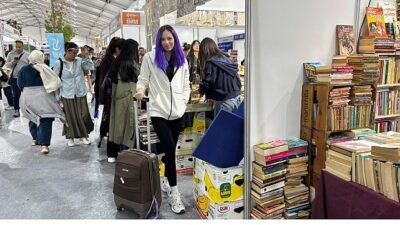 Fuardan valiz dolusu kitapla çıkıyorlar