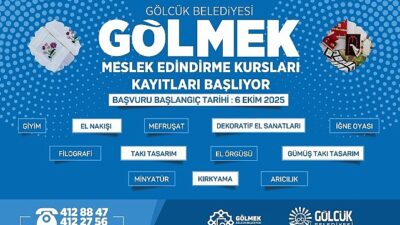 GÖLMEK kurslarında yeni devir kayıtları 6 Ekim’de başlıyor