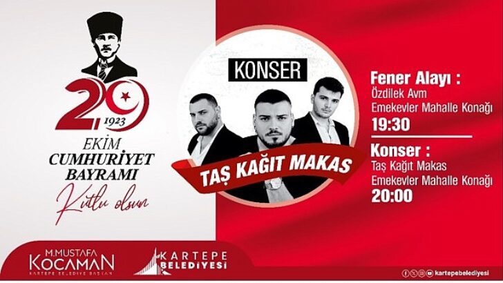 Kartepe’de Cumhuriyet Bayramı Coşkusu