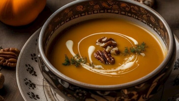 Kestaneli Balkabağı Çorbası Tarifi