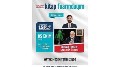 Kitap Fuarı’nın birinci özel oturumu Ökten ile gerçekleşiyor