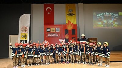 Konya Büyükşehir 31 İlçedeki Tüm 1. Sınıf Öğrencilerine İtfaiye Şuuru Kazandırıyor