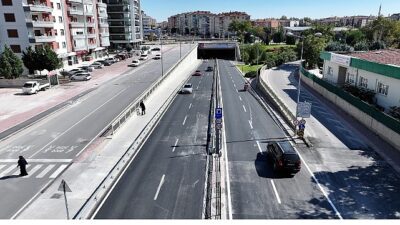 Konya Büyükşehir Vatan Caddesi Köprülü Kavşağı’nda Yol Kalitesini Yükseltti
