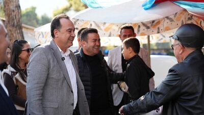 Lider Dutlulu Kırkağaç’ta Sıcak Asfalt Çalışmalarını İnceledi