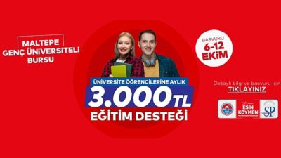Maltepe Belediyesi’nden üniversite öğrencilerine 30 bin lira dayanak