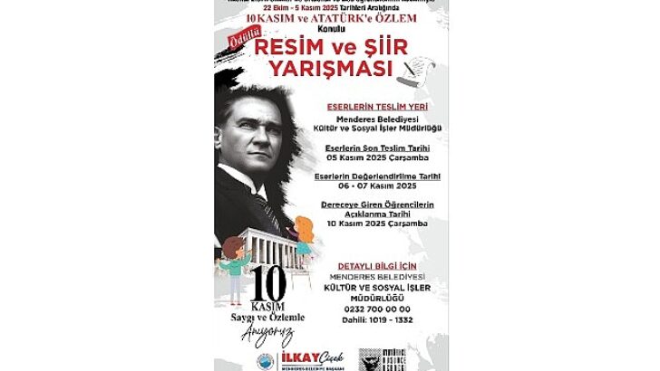Menderes’te Atatürk Fotoğraf ve Şiirde Yaşatılacak