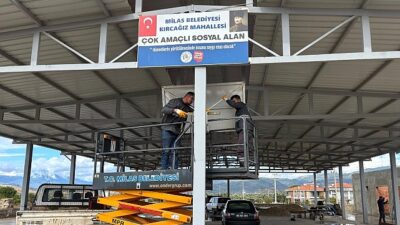Milas Belediyesi Basketbol Potalarının Kurulumlarına Başladı