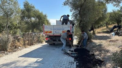Milas Belediyesi, İlçemiz Mahallelerindeki Hummalı Çalışmalarını Sürdürüyor