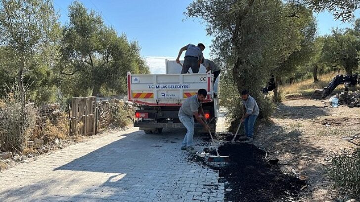 Milas Belediyesi, İlçemiz Mahallelerindeki Hummalı Çalışmalarını Sürdürüyor