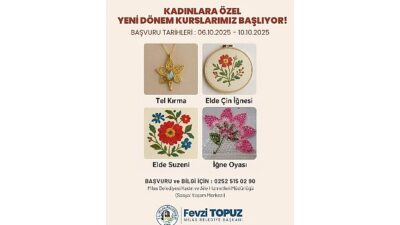 Milas Belediyesi’nin kursları için kayıtlar başlıyor