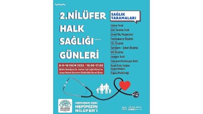 Nilüfer’de “Halk Sıhhati Günleri” başlıyor
