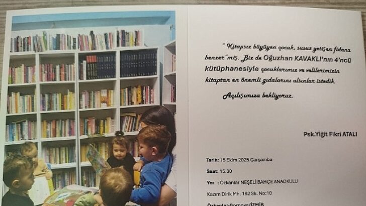 Oğuzhan Kavaklı çocuk kütüphaneleri açmaya devam ediyor