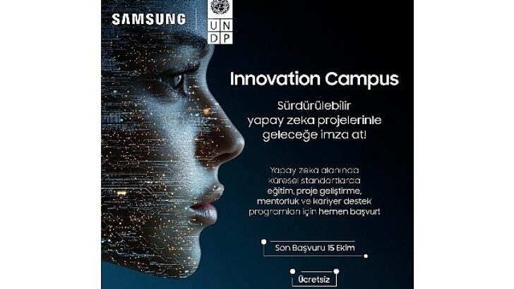 Samsung ve UNDP, Innovation Campus yapay zekâ eğitimi için gençlerin müracaatlarını bekliyor