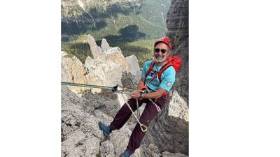 TEGV eğitim gönüllüsü M. Sacit Fazilet, Dolomoti Dağlarına tırmanışıyla 350 çocuğun eğitimine takviye oldu