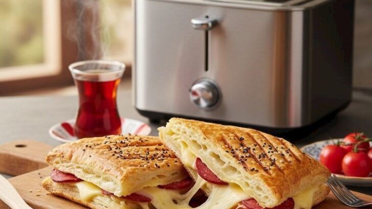 Tost Makinesinde Milföy Sandviç Tarifi