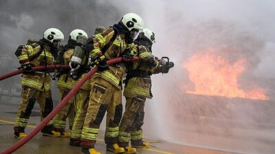 Yangın ve zelzele tatbikatında o anlar yine yaşandı
