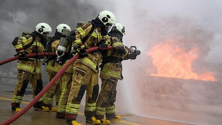 Yangın ve zelzele tatbikatında o anlar yine yaşandı