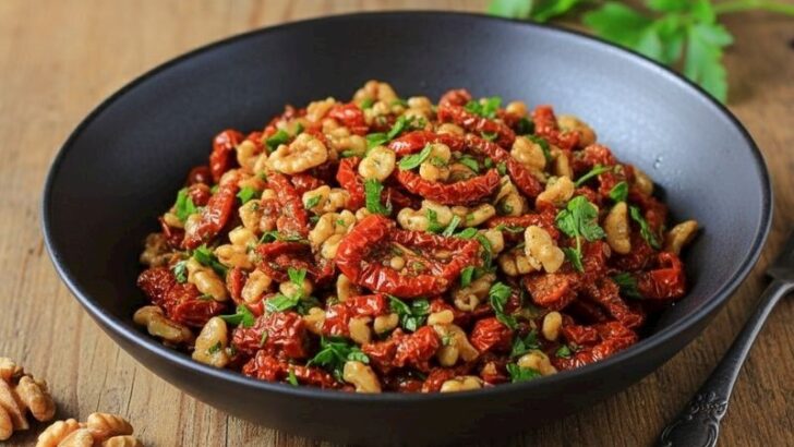 Cevizli Kuru Domates Mezesi Tarifi