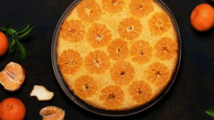 Mandalinalı Ters Yüz Kek