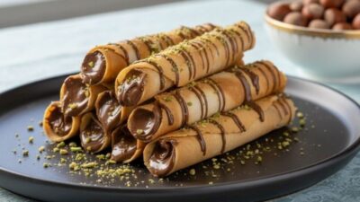 Çikolata Dolgulu Çıtır Rulo Kat Tarifi