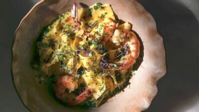 Karidesli Pappardelle