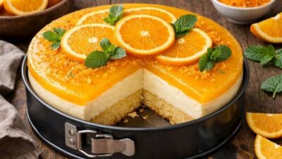 Kelepçeli Kalıpta Portakallı Pasta Tarifi