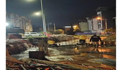 Yıldırım düştü, gelgit nedeniyle dereler taştı