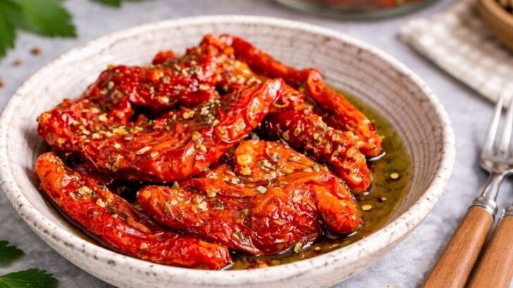 Zeytinyağlı Kurutulmuş Domates Tarifi
