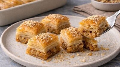 Bademli Ev Baklavası Tarifi