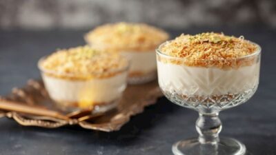 Kadayıflı Muhallebi Kupları Tarifi