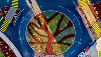 Kavşaklar sanat yapıtına dönüşüyor