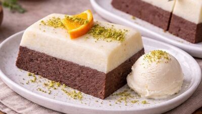 Portakallı İrmikli Kesme Muhallebi Tarifi