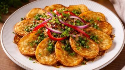 Fırınlanmış Çıtır Patates Salatası Tarifi