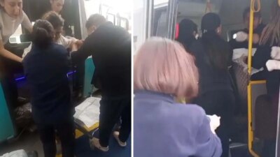 İzmir’de ‘mucize’ seyahat: Sancısı tutan bayan dolmuşta doğum yaptı!