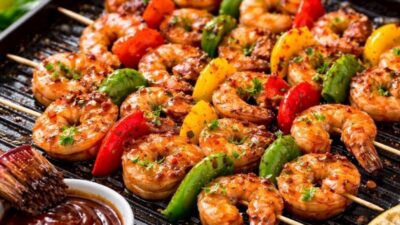 Barbekü Biberli Karides Tarifi