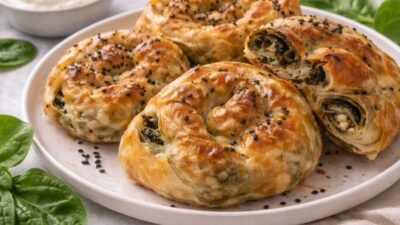 El Açması Ispanaklı Gül Böreği Tarifi