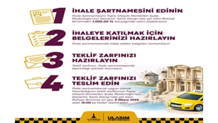 İzmir’in etraf ilçelerine 115 yeni taksi geliyor