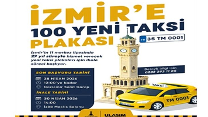 İzmir’in kent merkezine 100 yeni taksi