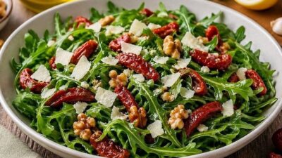 Kurutulmuş Domatesli Roka Salatası Tarifi