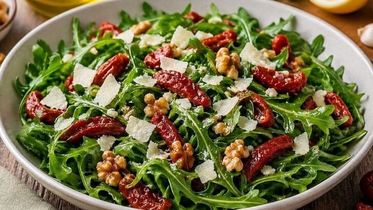 Kurutulmuş Domatesli Roka Salatası Tarifi