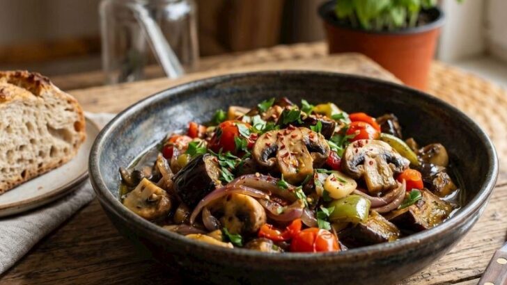 Mantarlı Patlıcan Tarifi