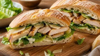 Sezar Tavuklu Sandviç Tarifi