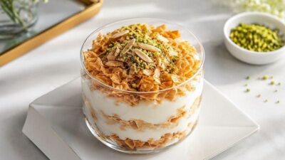 Çıtır Yufkalı Muhallebi Tatlısı Tarifi