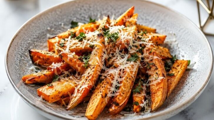 Parmesanlı Tatlı Patates Tarifi