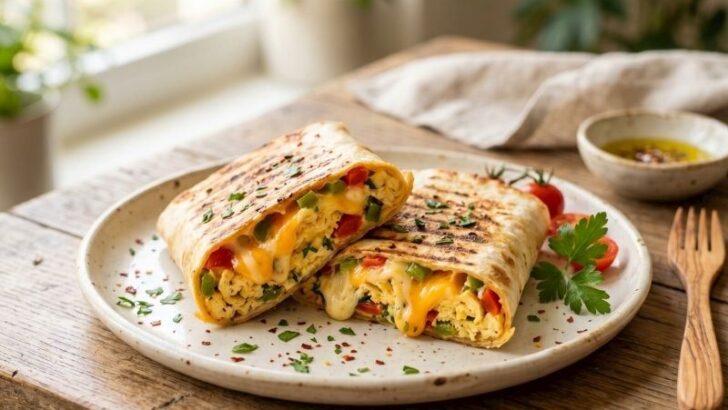 Sebzeli Omletli Lavaş Tost Tarifi