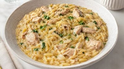 Tereyağlı Tavuklu Arpa Şehriye Pilavı Tarifi