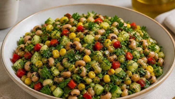Zeytinyağlı Kuru Börülce Salatası Tarifi
