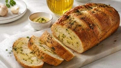 Aromasıyla Lezzetini Katlayan Sarımsaklı Ekmek Tarifi