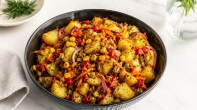 Bir Kase Yetiyor: Doyurucu Patates Salatası